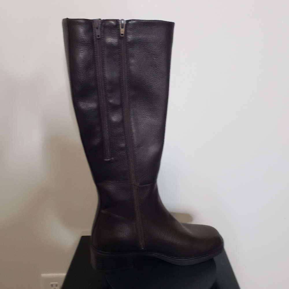 Aerosoles Daria Women's Knee-High Equestrian Boots Size 8.5 Color:Java Grainy - Picture 7 of 8